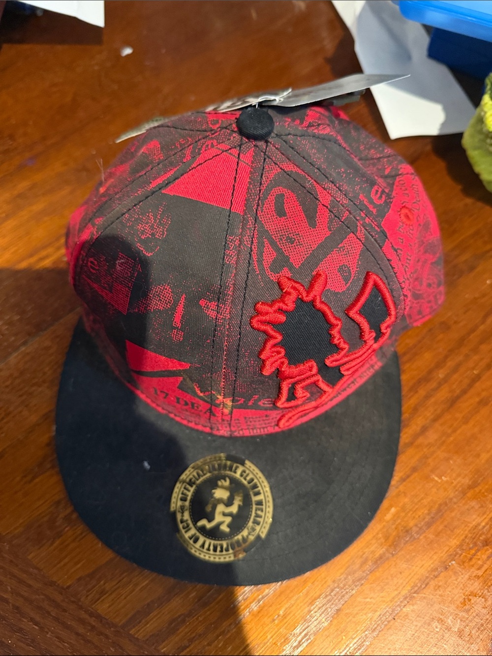 Insane Clown Posse Hot Topic Red and Black Graphic Hat